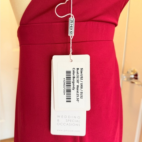 JJs House Raspberry Red Halter Maxi Dress - Picture 7 of 13